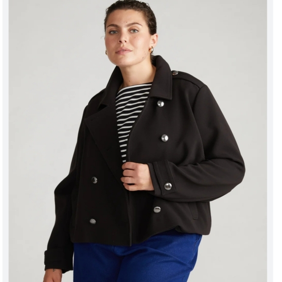 Universal Standar Plus Size Rivington Black Classic Jacket Size 18-20 - Picture 4 of 10